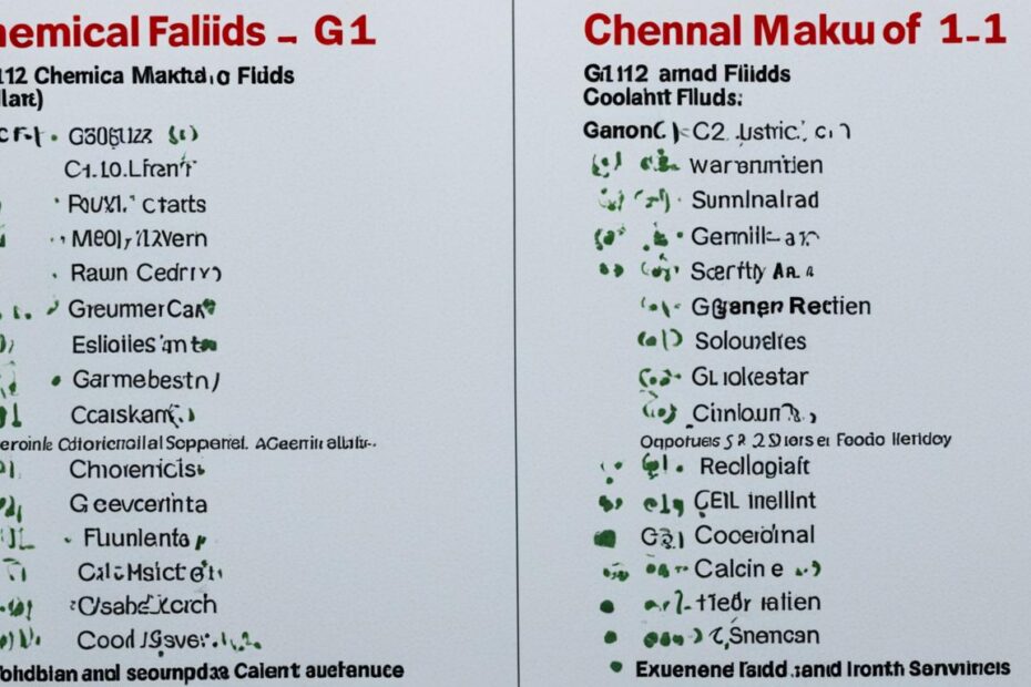 różnica między płynem chłodniczym G11 a G12