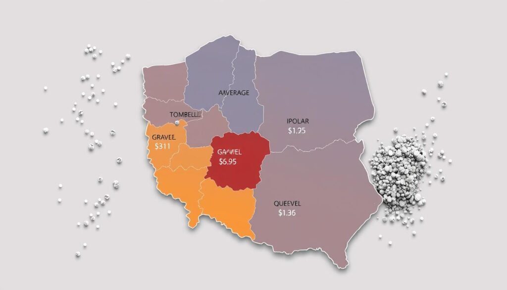 średnia cena żwiru w regionach