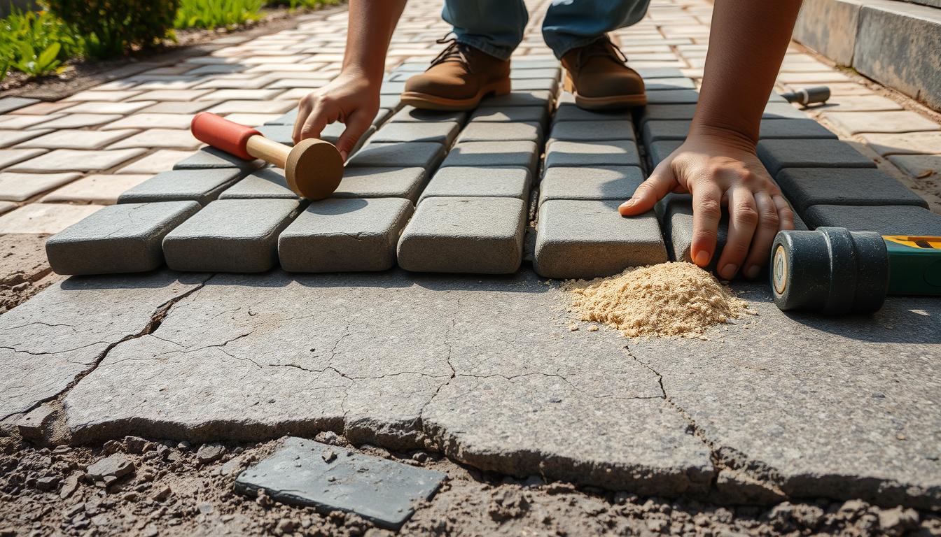 Jak ułożyć kostkę brukową na starym betonie?