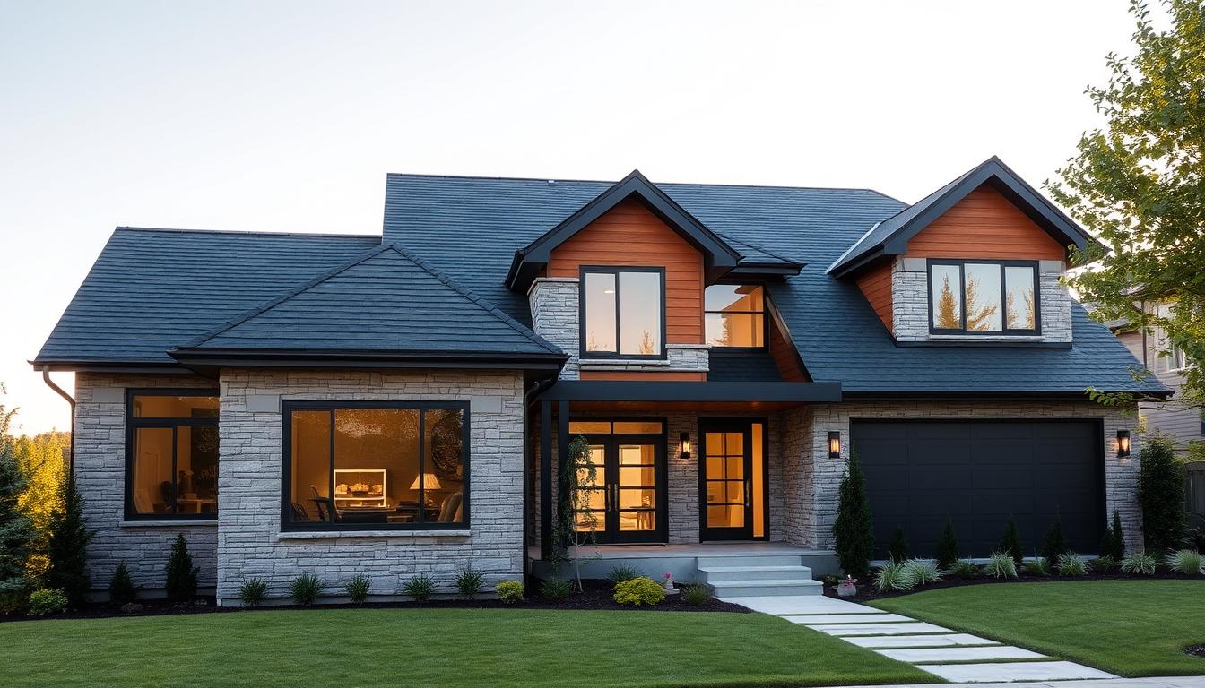 Jaka elewacja do grafitowego dachu – modne połączenia kolorystyczne