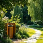 Jak ukryć kosz na śmieci w ogrodzie