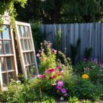 Jak wykorzystać stare okna w ogrodzie