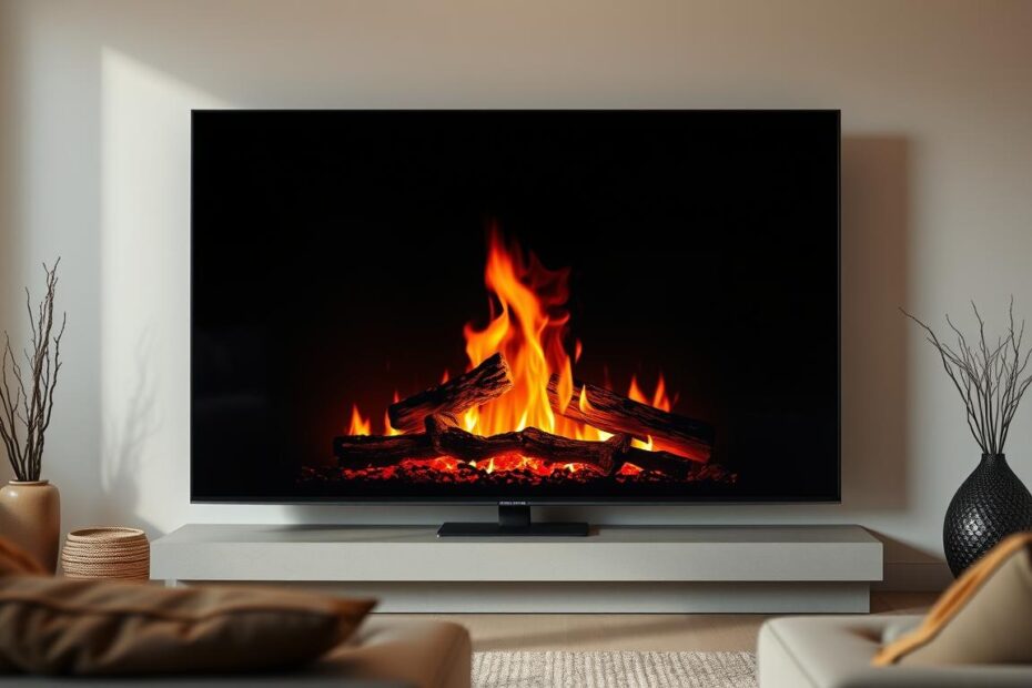 Aplikacja kominek w telewizorze