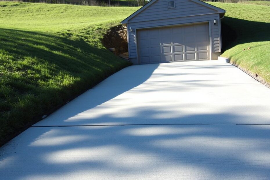 Podjazd do garażu pod górkę