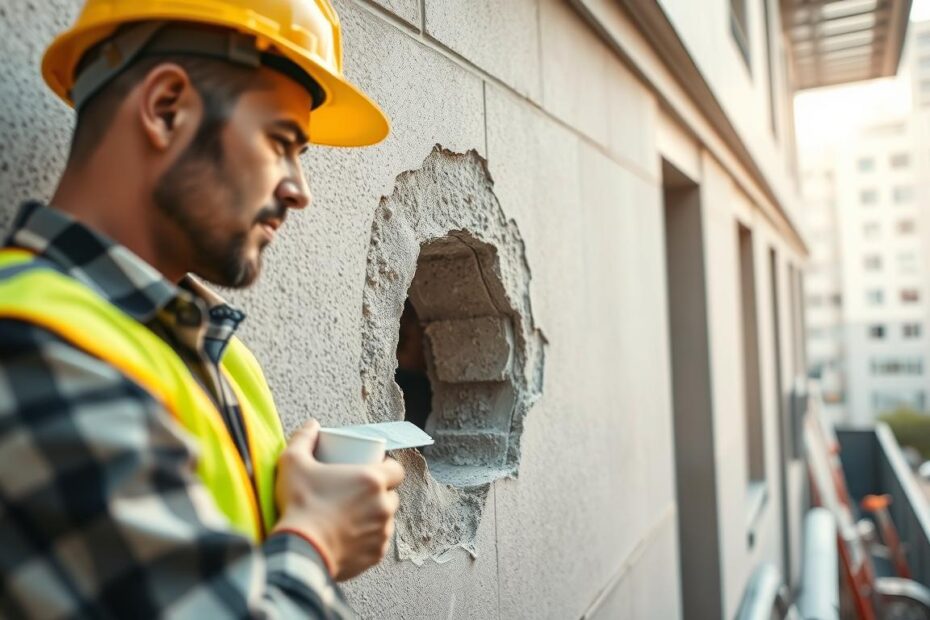 Jak naprawić dziurę w elewacji